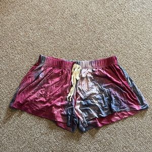 Size large tie-dye shorts